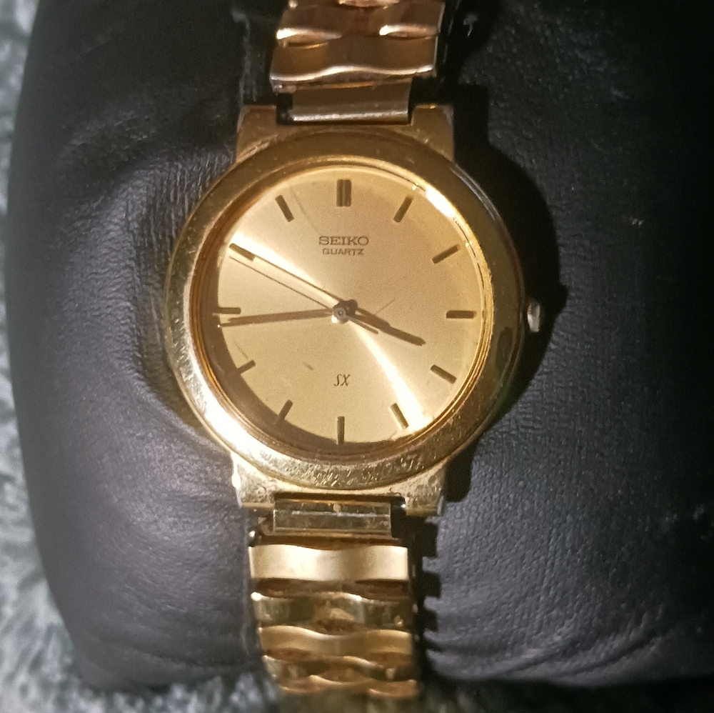 Vintage Seiko SX V701-1K00 Goldtone - Picture 1 of 8